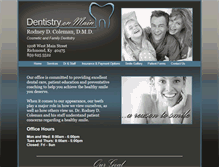 Tablet Screenshot of colemandentistry.com